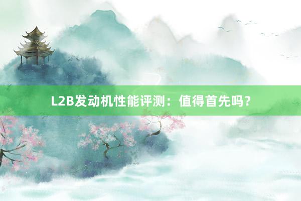 L2B发动机性能评测：值得首先吗？